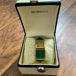 BCBGirls Green and Gold Watch
